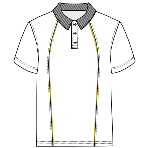 Fashion sewing patterns for MEN T-Shirts Polo 6965